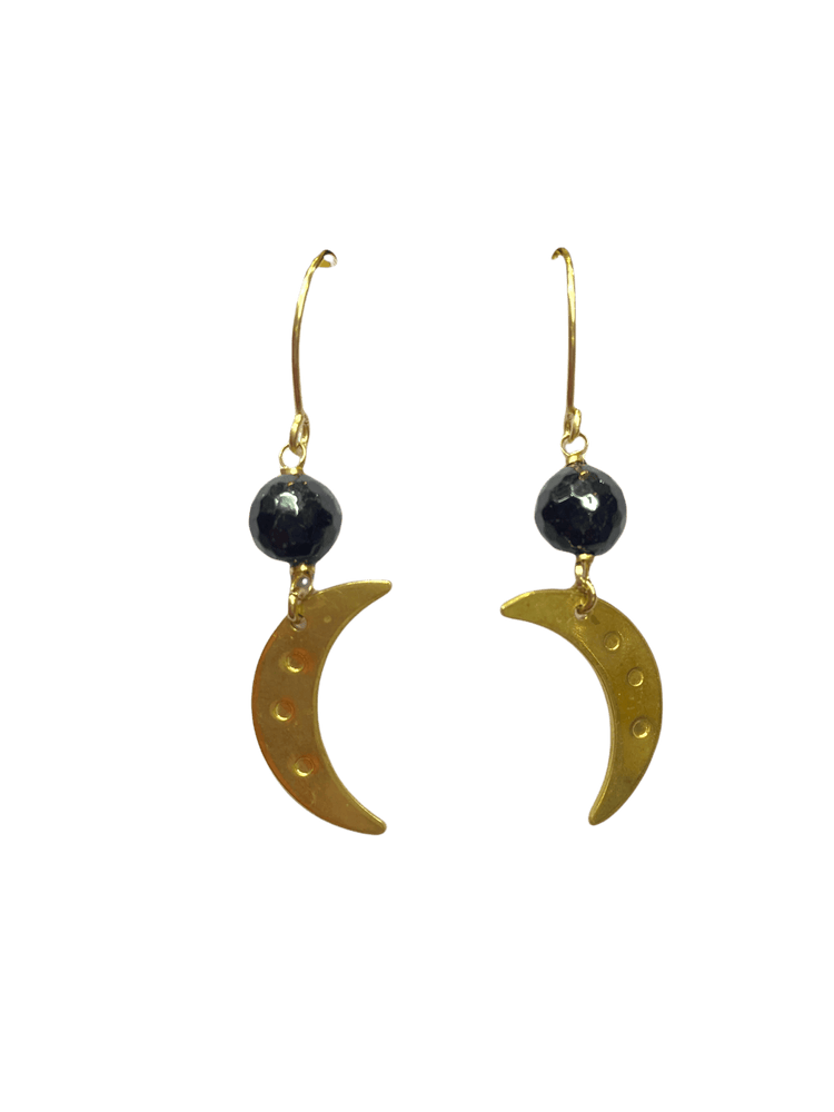 
                
                    Load image into Gallery viewer, TINY MOON EARRINGS
                
            