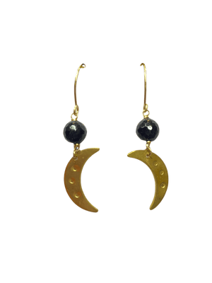 
                
                    Load image into Gallery viewer, TINY MOON EARRINGS
                
            