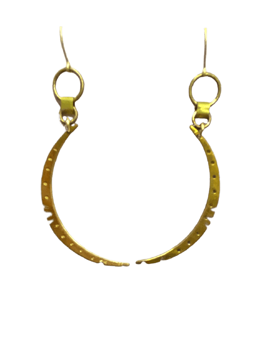 WANING CRESCENT MOON EARRINGS