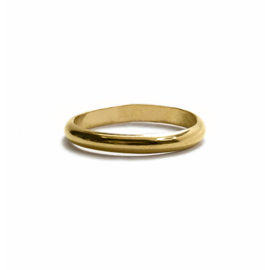 Halo Stacking Ring in 14k gold filled with 4mm band – wide everyday stacking ring