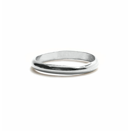 Halo Stacking Ring in sterling silver with 4mm band – wedding band style