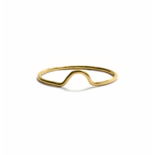 Tiny Cup Ring in 14k gold filled – simple handmade stacking ring